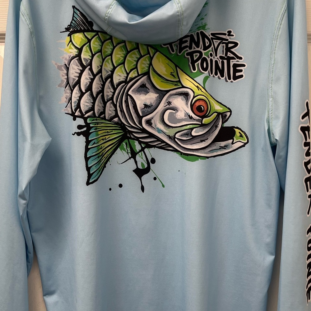 Fender Pointe Graphic Sun Hoodie with Tarpon Design - Limited